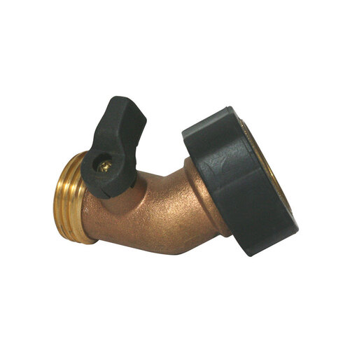 Shut-Off Valve, Brass Body Black