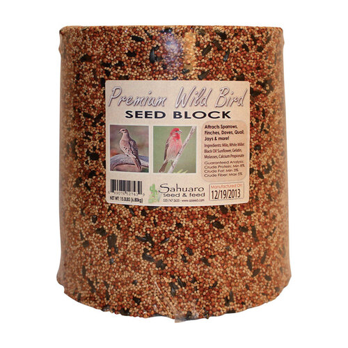 Sahuaro Seed JUMBOWB16 Bird Food Block Assorted Species Millet 15 lb