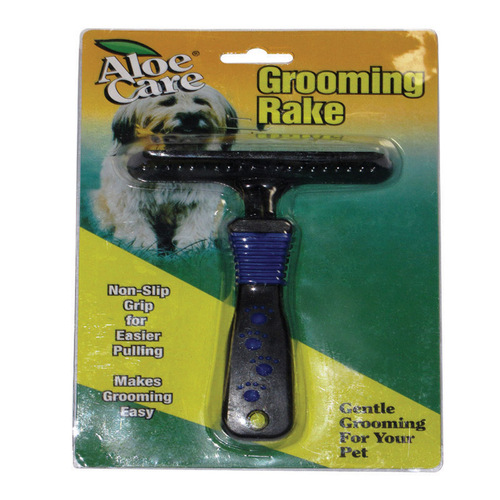 Aloe Care A06856 Grooming Rake Black Dog Black