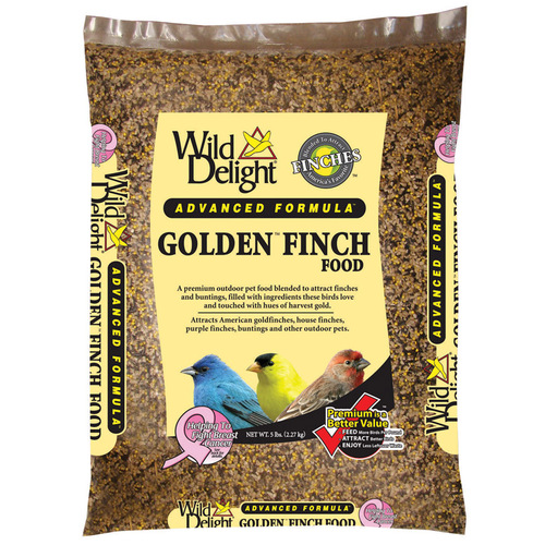 Wild Delight 373050 Wild Bird Food Golden Finch Finches Sunflower Kernels 5 lb
