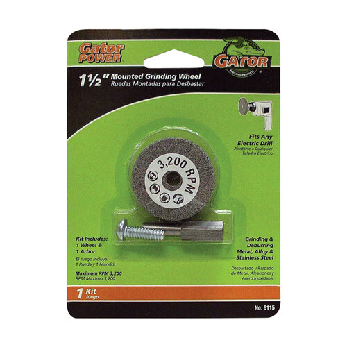 GATOR 6115 Grinding Wheel 1-1/2" D X 1/4" in.