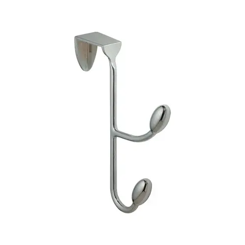 iDesign 76500 Hook Silver Steel Medium Orbinni Over the Door Double 10 lb. cap. Silver