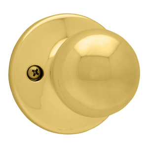 Kwikset 94880-367 Dummy Knob Polo Polished Brass Right or Left Handed Polished Brass
