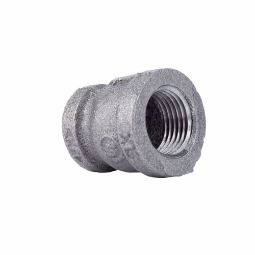 Reducing Coupling 1/2" FIP each X 3/8" D FIP Black Malleable Iron Black