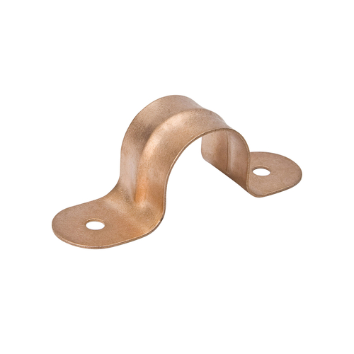 Pipe Strap, 3/4 in Opening, Steel Copper - pack of 10