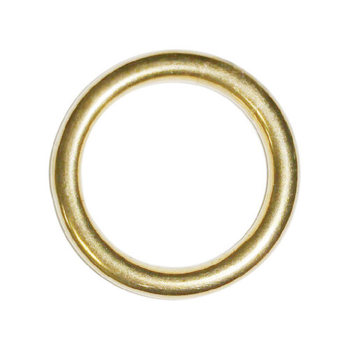 Baron 7B-1 1/8 Ring Jumbo Polished Brass Silver Solid Brass 1-1/8" L Polished Brass