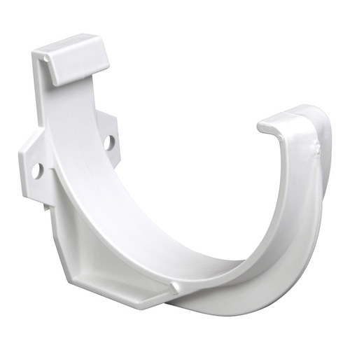 Plastmo P06401A Gutter Bracket 4" W White Vinyl Half Round White