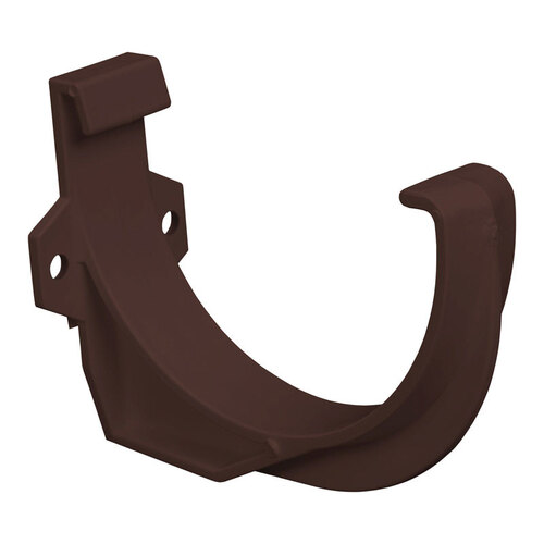 Gutter Bracket 4" W Brown Vinyl Half Round Brown