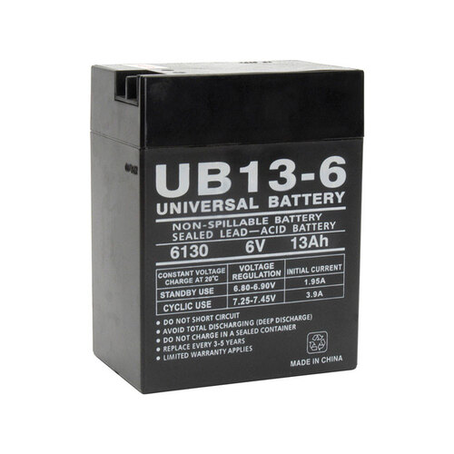 UPG 86452 Lead Acid Automotive Battery 13 Ah 6 V
