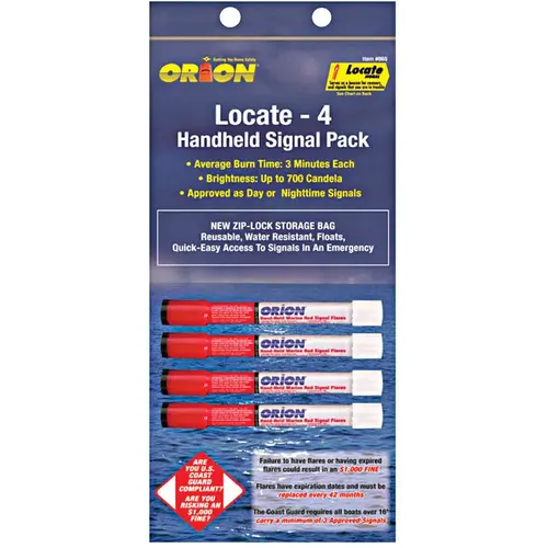 Hand-Held USCG 3 Min. Signal Flare Red