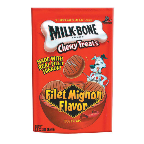 Milk Bone 64490011 Biscuit Chewy Treats Filet Mignon Flavor For Dogs 5.6 oz