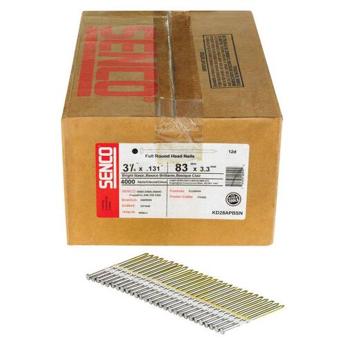 Senco 2121838 Framing Nails 31/4" Angled Strip Bright 20 deg Bright