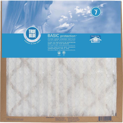 True Blue 214241 Air Filter 14" W X 24" H X 1" D Synthetic 7 MERV Pleated