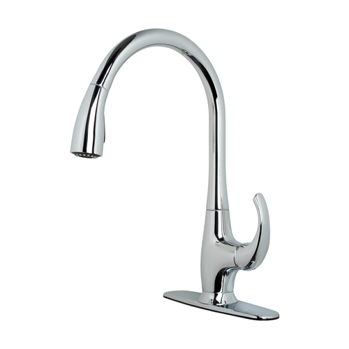 Ultra Faucets UF13800 Kitchen Faucet One Handle Chrome Chrome