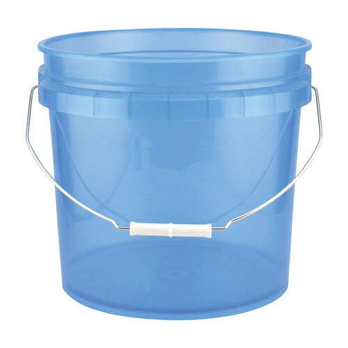Bucket Translucent Blue 3.5 gal Plastic Translucent Blue - pack of 10