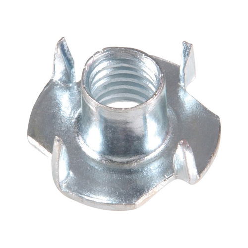 Tee Nut 1/4" Zinc-Plated Steel SAE Zinc-Plated