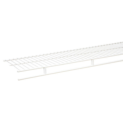 Wardrobe Shelf 96" H X 12" W X 1.9" L Steel White - pack of 6