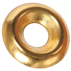 Hillman Brass-Plated Brass .164 in. Countersunk Finish Washer 100 pk Hillman Brass-Plated Brass .164 in. Countersunk Finish Washer 100 pk