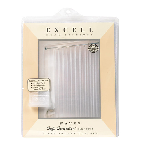 Shower Curtain Liner 70" H X 72" W Frosted Solid PEVA Frosted