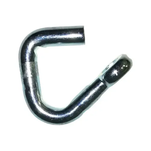 Hook Large Zinc-Plated Silver Steel 1/2" L 3500 lb Zinc-Plated