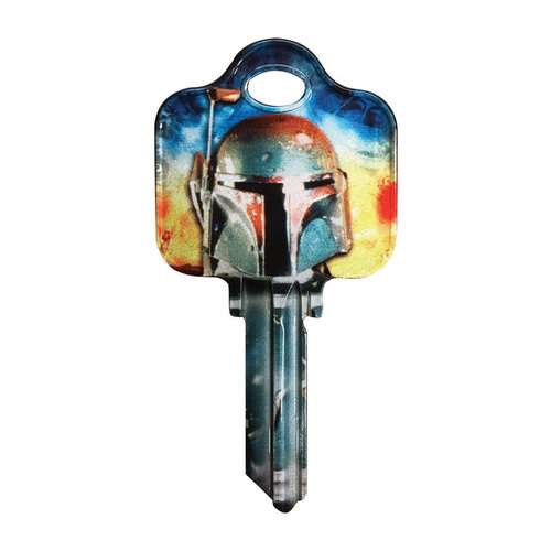 Key Blank Star Wars Boba Fett House/Padlock 68 SC1 Single For Schlage Locks Multicolored