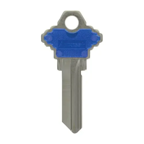 Key Blank Traditional Key House/Office 68 SC1, EZ2, CLP1 Single For Schlage Locks Blue/Silver