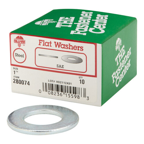 SAE Flat Washer Zinc-Plated Steel 1" Zinc-Plated