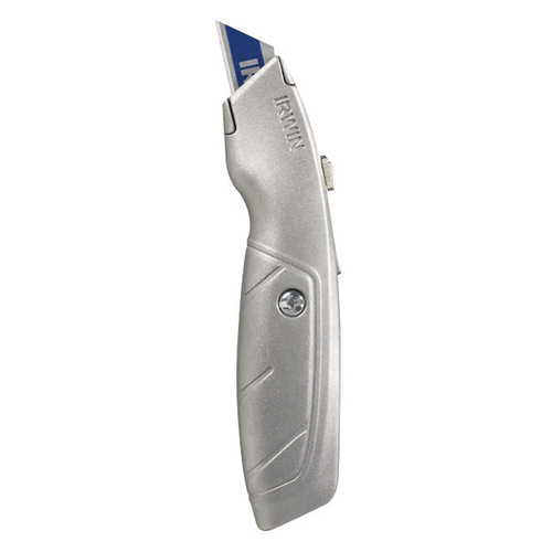 Utility Knife 8-7/8" Retractable Silver Silver