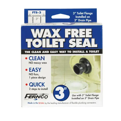 Fernco FTS-3 Toilet Seal Wax Free 3" PVC