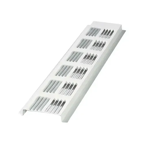 Air Vent 84302 Continuous Soffit Vent 0.5" H X 2.6" W X 96.6" L White Aluminum White