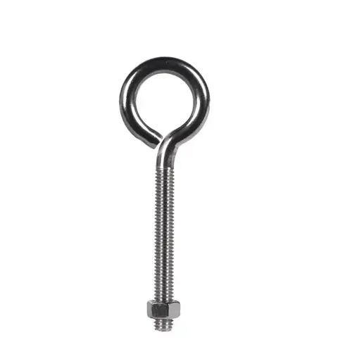 Eyebolt 3/8" S X 5" L Stainless Stainless Steel Nut Included Stainless