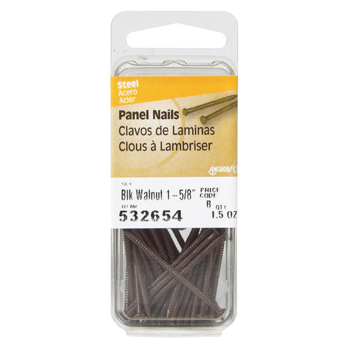 Nail 1-5/8" Panel Steel Large Head Black