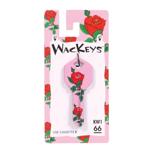 Universal Key Blank Wackey Roses House/Office Single