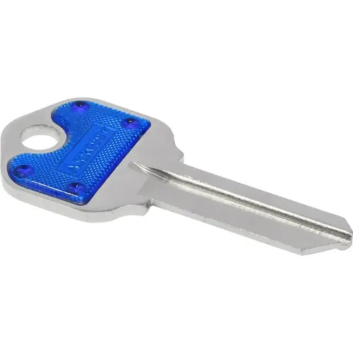 Key Blank Traditional Key House/Office 66 KW1 Single For Kwikset Locks Blue/Silver - pack of 10