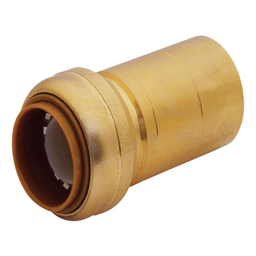 SharkBite U724LFA Fitting Reducer Push to Connect 1" PTC X 1/2" D CTS Brass