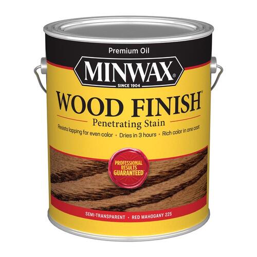 Penetrating Stain Wood Finish Semi-Transparent Red Mahogany Oil-Based 1 gal Red Mahogany