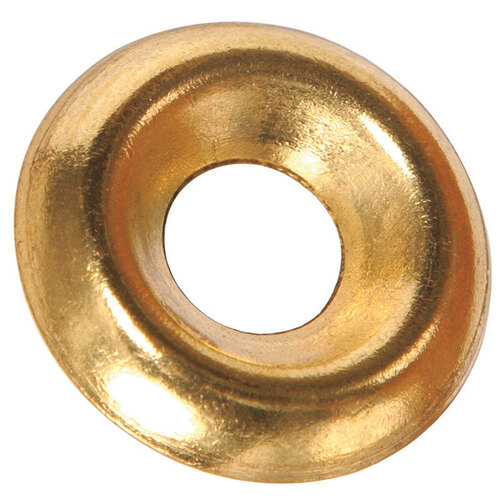 Countersunk Finish Washer Brass-Plated Brass .190" Brass-Plated