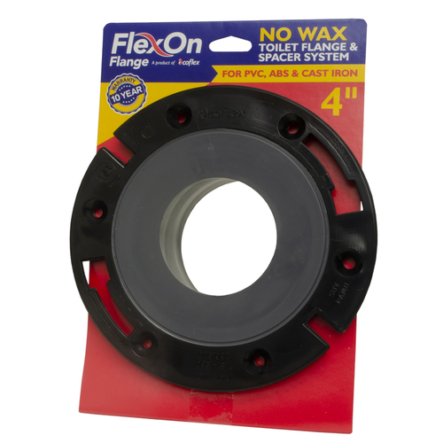 Toilet Flange and Spacer System No Wax Plastic