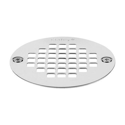 Oatey 42358 Shower Drain Strainer 3-3/8" Polished Chrome Stainless Steel Polished Chrome