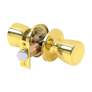 Tell Alton Bright Brass Passage Door Knob Right or Left Handed Tell Alton Bright Brass Passage Door Knob Right or Left Handed