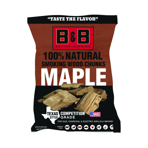 B&B Charcoal 00143 Wood Smoking Chunks Maple 549 Cu In