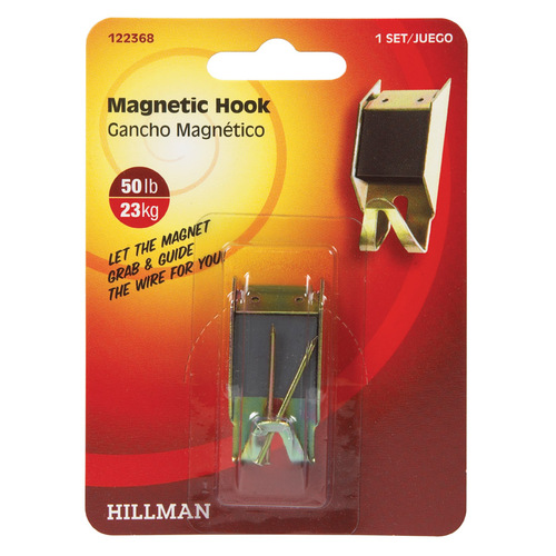 Picture Hanger AnchorWire Brass-Plated Magnetic 50 lb Brass-Plated - pack of 10