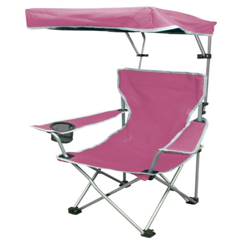 Quik Shade 162026PK6 Kid's Folding Chair Pink Canopy