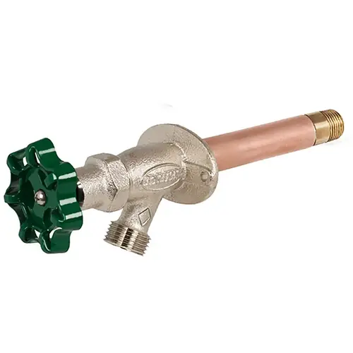 Prier C-134D12-BULK Freezeless Wall Hydrant C-134 Series 1/2" MPT X 1/2" Sweat Brass Satin Nickel