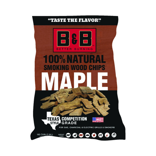 B&B Charcoal 00127 Wood Smoking Chips Maple 180 cu in