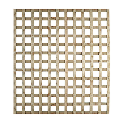 Suntrellis L458g Lattice Panel Georgian Square 8 Ft W X 4 Ft L Brown 1948