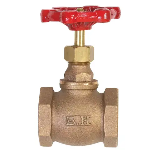 B&K 106-003NL ProLine Series Globe Valve, 1/2 in Connection, IPS, 125/200 psi Pressure, Brass Body