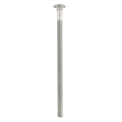 Carriage Bolt 3/8" X 7" L Hot Dipped Galvanized Steel Hot Dipped Galvanized