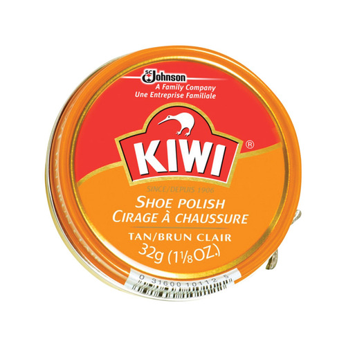 KIWI 10112 Shoe Polish Tan 1-1/8 oz Tan
