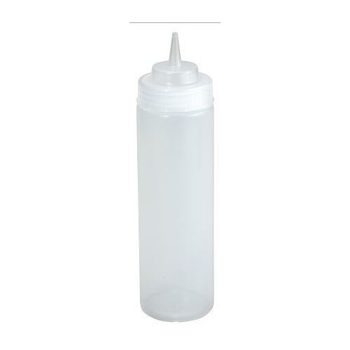 SQUEEZE BOTTLE WIDE MOUTH CLEAR 16 OUNCE 6 PACK